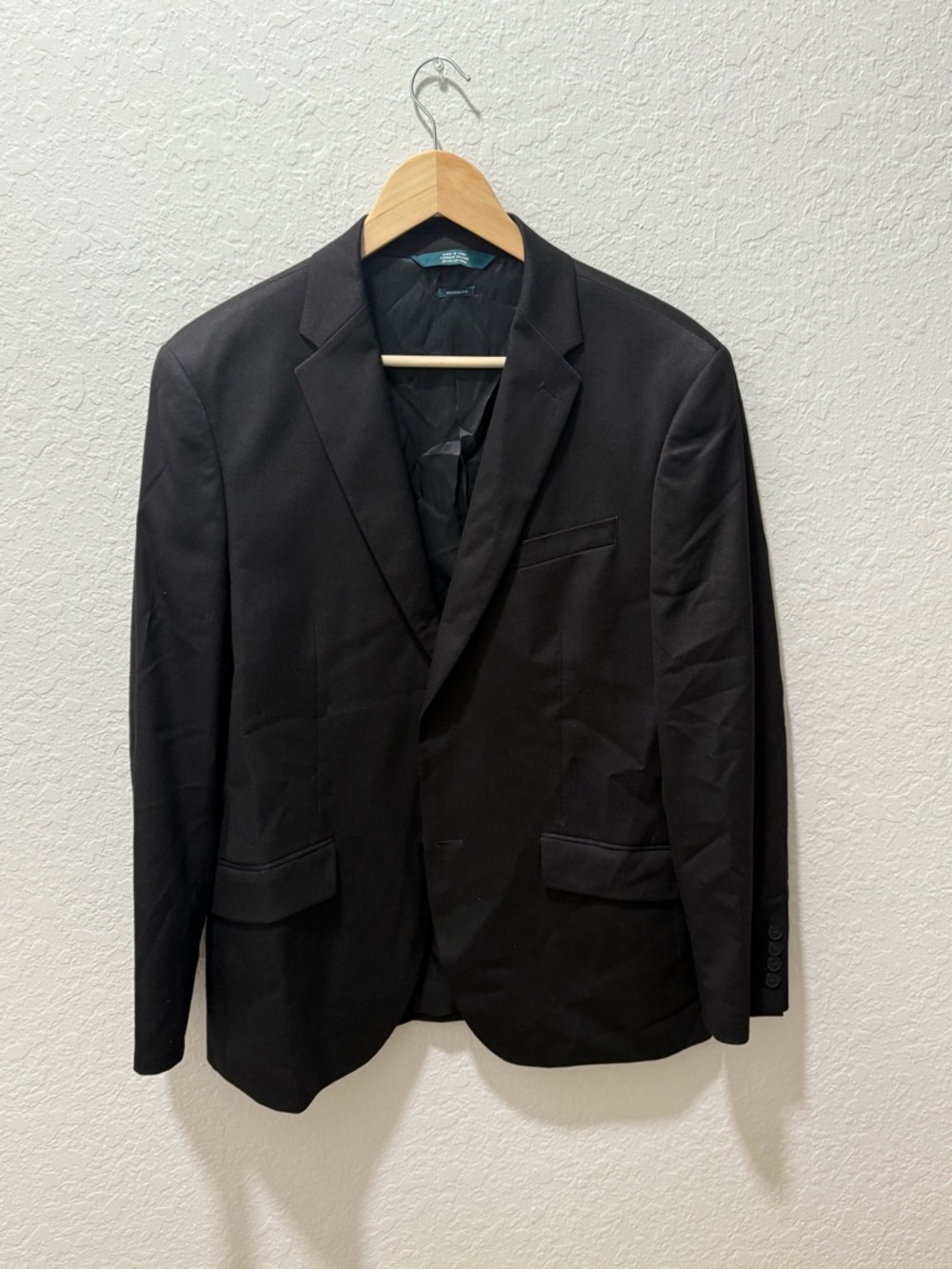 Perry Ellis Men's Black Single-Breasted Sport Coat